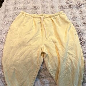 PacSun Soft Yellow Kids Sweatpants